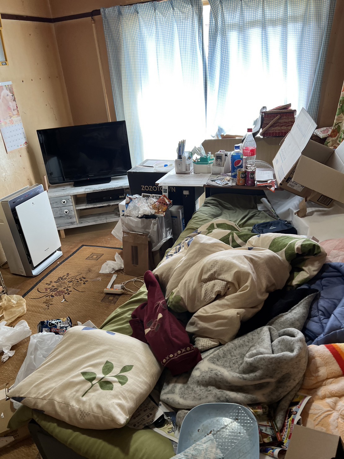 大分県大分市部屋丸ごと片付け実績ビフォー