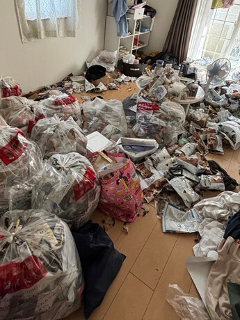 大分県日田市部屋丸々片付け実績ビフォー