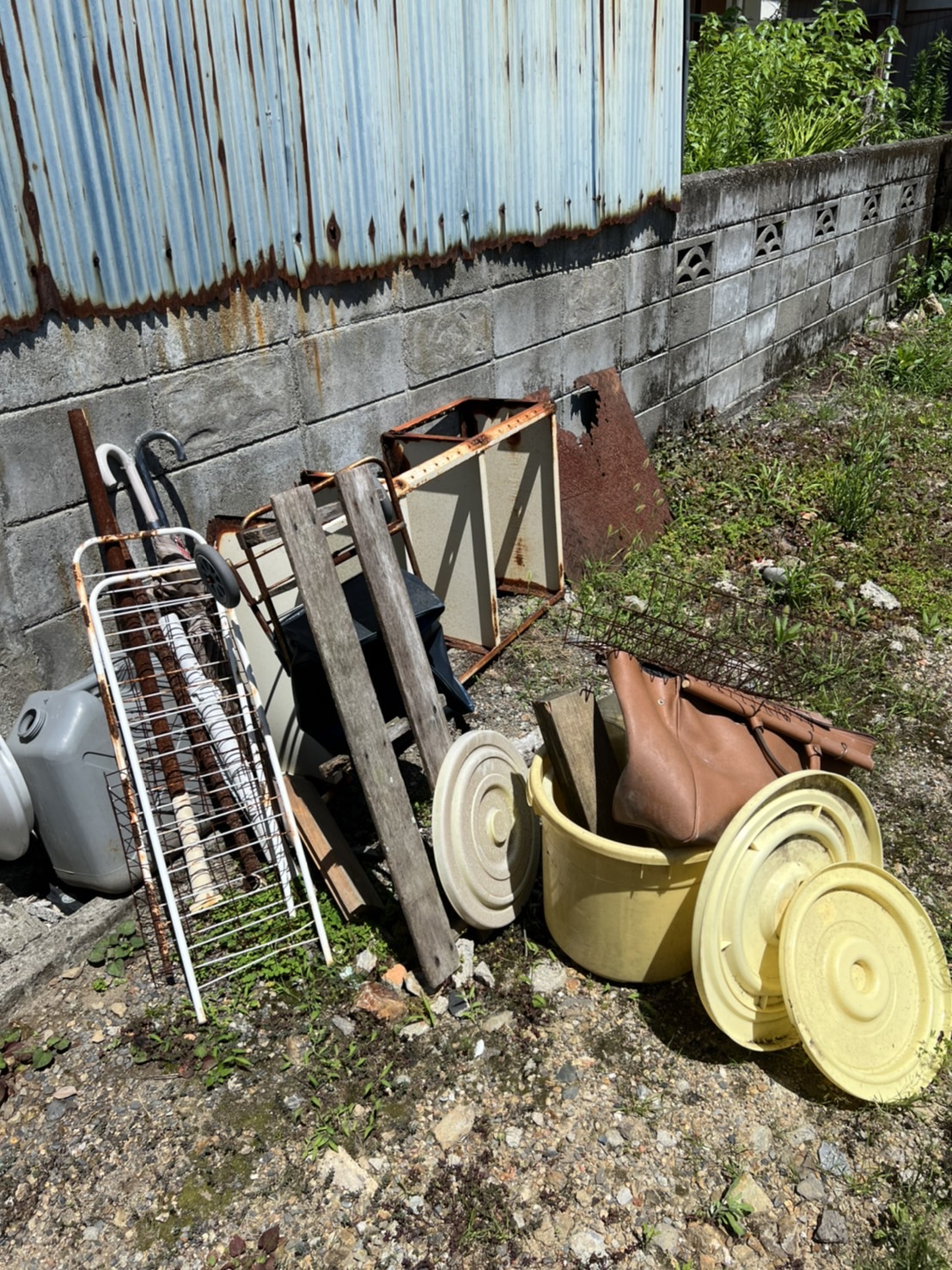 熊本県荒尾市庭丸々片付け実績ビフォー